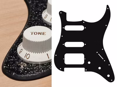 Boston ST-223 Pickguard Strat - Sparkling Black