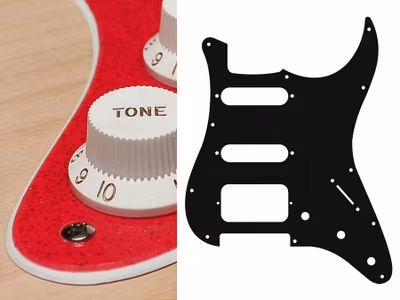 Boston ST-223 Pickguard Strat - Sparkling Red