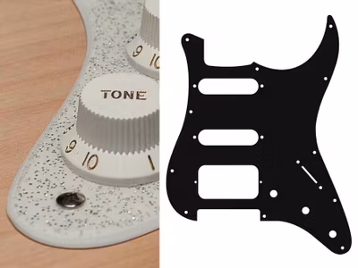 Boston ST-223 Pickguard Strat - Sparkling Silver