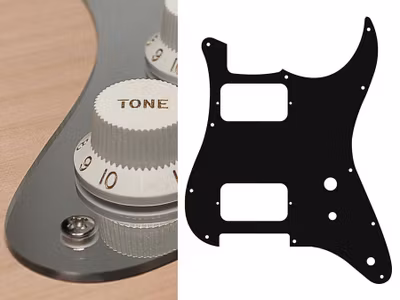 Boston ST-231 Pickguard Strat - Mirror Chrome