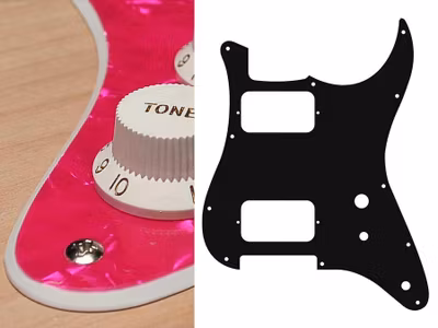 Boston ST-231 Pickguard Strat - Pearl Pink