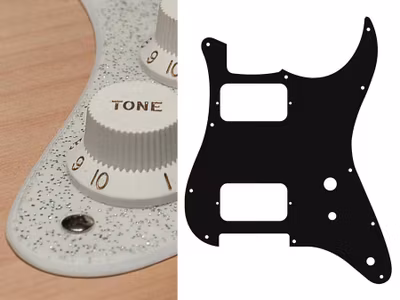 Boston ST-231 Pickguard Strat - Sparkling Silver