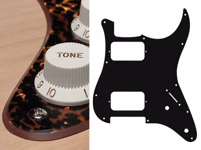 Boston ST-232 Pickguard Strat - Tiger Brown Pearl