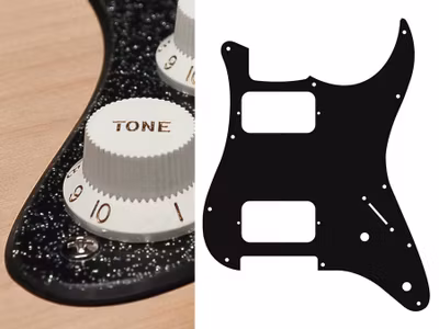 Boston ST-232 Pickguard Strat - Sparkling Black