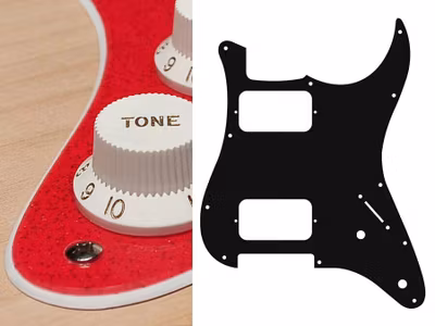 Boston ST-232 Pickguard Strat - Sparkling Red