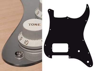 Boston ST-244 Pickguard Strat - Mirror Chrome