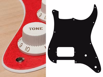 Boston ST-244 Pickguard Strat -  Sparkling Red
