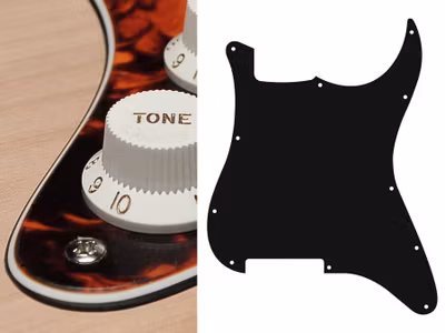 Boston ST-300 Pickguard Strat - Marble Orange