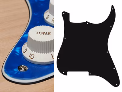 Boston ST-300 Pickguard Strat - Pearl Blue