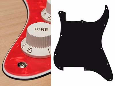 Boston ST-300 Pickguard Strat - Pearl Red