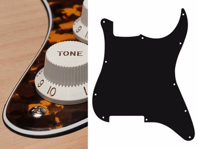 Boston ST-300 Pickguard Strat - Tiger Yellow