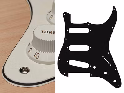 Boston ST-313 Pickguard Strat - Vintage White