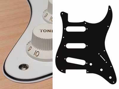 Boston ST-313 Pickguard Strat - White