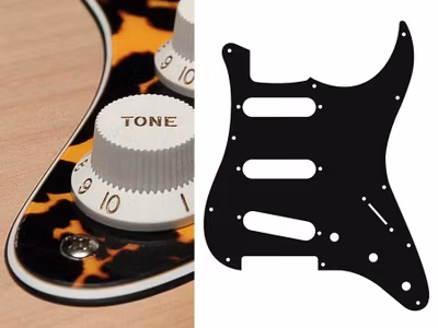Boston ST-313 Pickguard Strat - Wild Cat Yellow