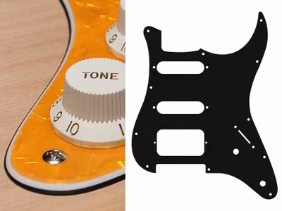 Boston ST-322 Pickguard Strat - Pearl Yellow