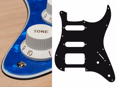 Boston ST-322 Pickguard Strat - Pearl Blue