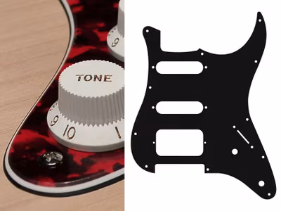 Boston ST-322 Pickguard Strat - Tiger Red