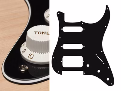 Boston ST-323 Pickguard Strat - Black