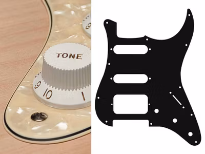 Boston ST-323 Pickguard Strat - Pearl Cream