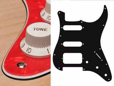 Boston ST-323 Pickguard Strat - Pearl Red
