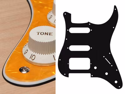Boston ST-323 Pickguard Strat - Pearl Yellow