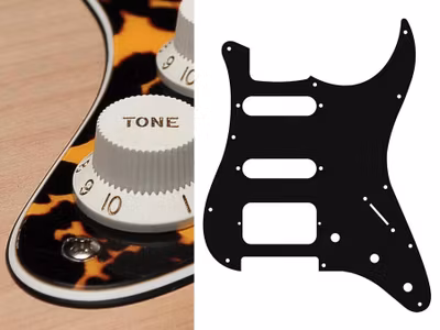 Boston ST-323 Pickguard Strat - Wild Cat Yellow