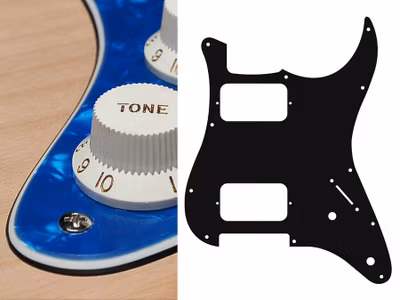 Boston ST-332 Pickguard Strat - Pearl Blue