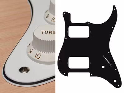 Boston ST-332 Pickguard Strat - White