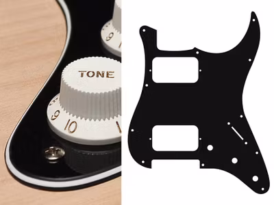Boston ST-333 Pickguard Strat - Black