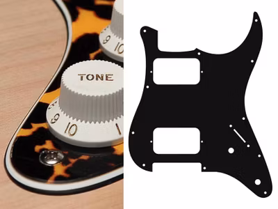 Boston ST-332 Pickguard Strat - Wild Cat Yellow