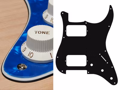 Boston ST-333 Pickguard Strat - Pearl Blue