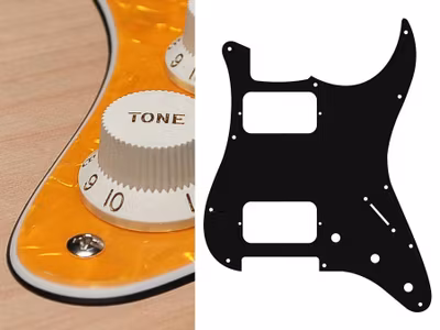 Boston ST-333 Pickguard Strat - Pearl Yellow