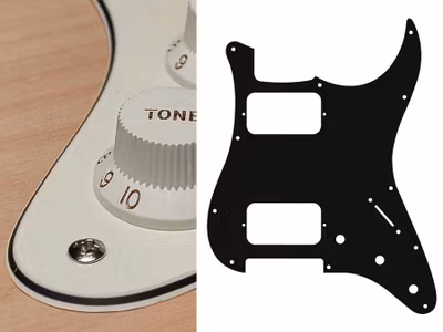 Boston ST-333 Pickguard Strat - Vintage White