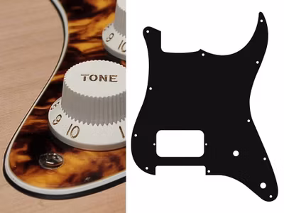 Boston ST-344 Pickguard Strat - Marble Yellow