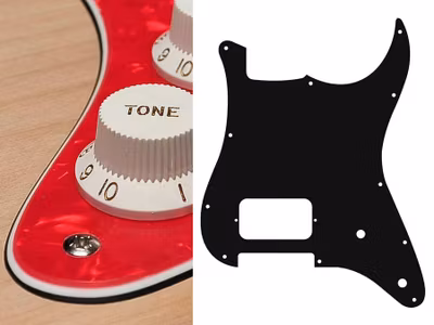 Boston ST-344 Pickguard Strat - Pearl Red