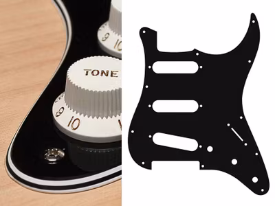 Boston ST-413 Pickguard Strat - Black