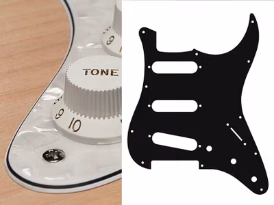 Boston ST-413 Pickguard Strat - Pearl White