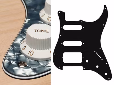 Boston ST-423 Pickguard Strat - Pearl Black