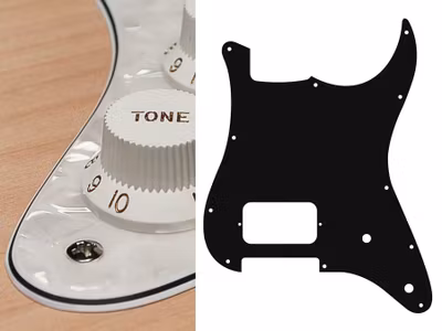 Boston ST-444 Pickguard Strat - Pearl White