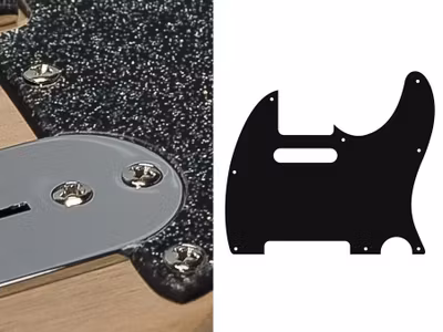 Boston TE-210 Pickguard Tele - Sparkling Black