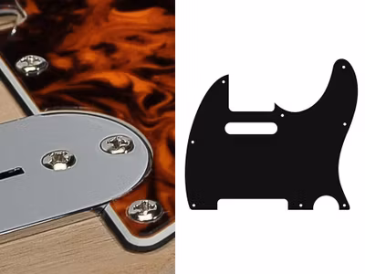 Boston TE-310 Pickguard Tele - Marble Orange