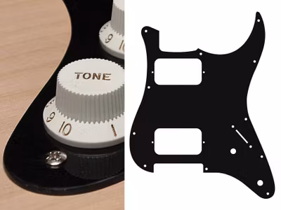 Boston ST-132 Pickguard Strat - Black