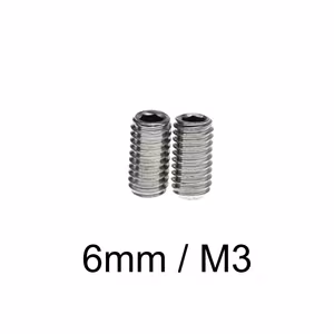 GV Höjdjusteringskruv Tremolo - 6mm M3 - Rostfri - 8st