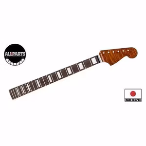 Allparts Select ltd Vintage Deluxe neck for Jazzmaster, AAA+ roasted flamed maple, bound w. block inlays, nitro finish