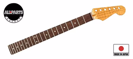 Allparts Select ltd Ultra-MOD neck for Stratocaster, AAA+ roasted flamed maple, rosewood fretboard, unfinished