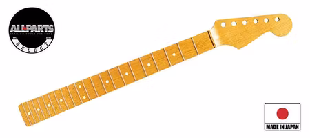 Allparts Select ltd VIN-MOD replacement neck for Stratocaster, quartersawn roasted maple, unfinished