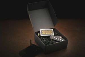 Gramel Guitars Gold & Grit tele set (HB Gold Foil & Broadcaster Bridge)