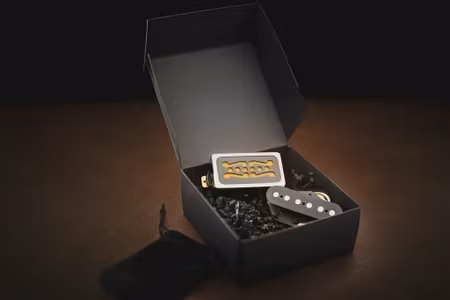 Gramel Guitars Gold & Grit tele set (HB Gold Foil & Broadcaster Bridge)