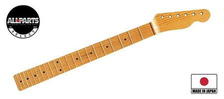 Allparts Select ltd VIN-MOD replacement neck for Telecaster, quartersawn roasted maple, unfinished
