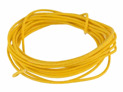 Boston Gavitt USA - Vaxad bomullsflätad push-back kabel - Gul - 3m
